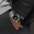 Seiko 5 Sports SNXS Series Automatic Black Dial Silver Steel Strap Watch for Men - SRPK89K1