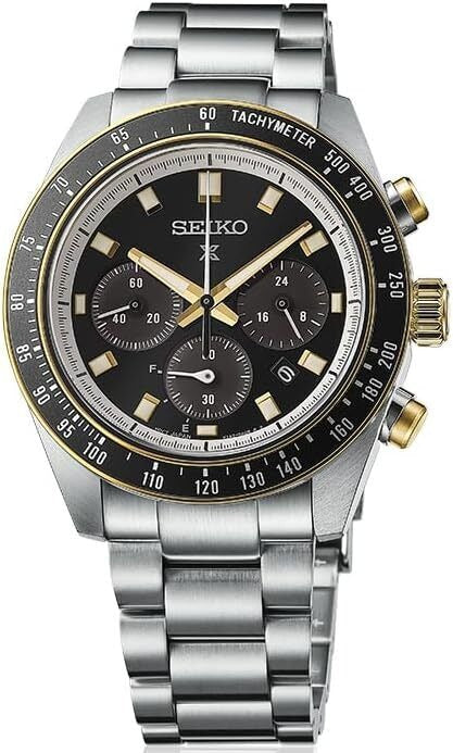  Shop Authentic Seiko Prospex Speedtimer Solar Chronograph Black Dial Silver Steel Strap Watch for Men - SSC941 - Luxxuri