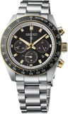 Shop Authentic Seiko Prospex Speedtimer Solar Chronograph Black Dial Silver Steel Strap Watch for Men - SSC941 - Luxxuri