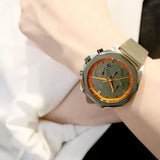  Shop Authentic Hugo Boss Cloud Chronograph Olive Green Dial Green Leather Strap Watch for Men - 1514018 - Luxxuri
