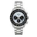 Seiko Prospex Speedtimer 41.4 Solar Chronograph Blue Dial Silver Steel Strap Watch for Men - SSC935