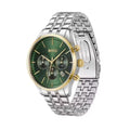  Shop Authentic Hugo Boss Avery Chronograph Green Dial Silver Steel Strap Watch for Men - 1514159 - Luxxuri