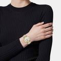  Shop Authentic Versace Reve Analog White Dial Two Tone Steel Strap Watch for Women - VE8B00724 - Luxxuri