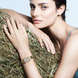  Shop Authentic Emporio Armani Genni Crystals Gold Dial Gold Steel Strap Watch for Women  - AR11663 - Luxxuri