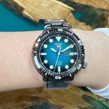  Shop Authentic Seiko 5 Sports Automatic Turquoise Dial Grey Steel Strap Watch for Men - SRPC65J1 - Luxxuri