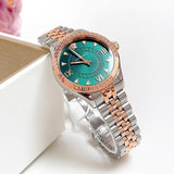  Shop Authentic Versace Hellenyium Quartz Green Dial Two Tone Steel Strap Watch for Women - VE2S00422 - Luxxuri