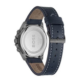  Shop Authentic Hugo Boss Troper Chronograph Blue Dial Blue Leather Strap Watch for Men - 1514056 - Luxxuri