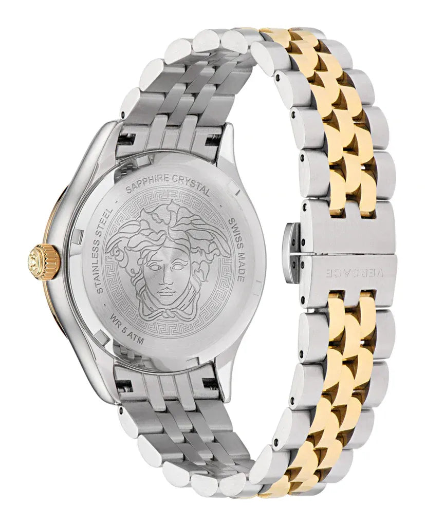  Shop Authentic Versace Hellenyium Quartz Blue Dial Two Tone Steel Strap Watch for Women - VE2S00522 - Luxxuri