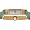  Shop Authentic Emporio Armani Classic White Dial Green Leather Strap Watch for Women - AR11661 - Luxxuri