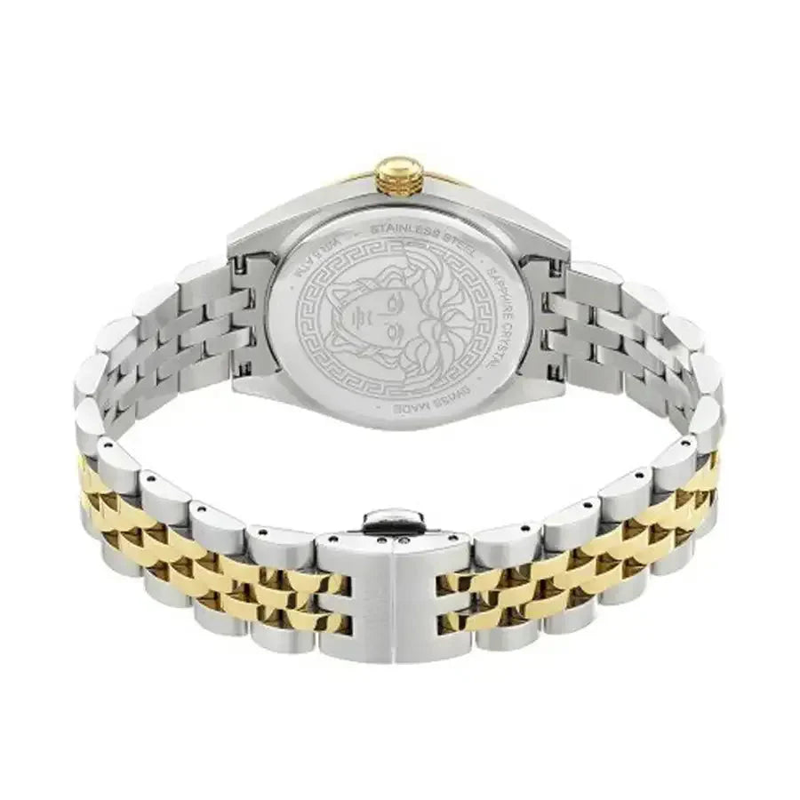  Shop Authentic Versace V-Code Analog Green Dial Two Tone Steel Strap Watch for Women - VE8I00424 - Luxxuri
