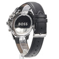  Shop Authentic Hugo Boss Avery Chronograph Blue Dial Black Leather Strap Watch for Men - 1514156 - Luxxuri