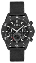  Shop Authentic Hugo Boss Admiral Chronograph Black Dial Black Nylon Strap Watch for Men - 1513918 - Luxxuri