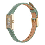  Shop Authentic Emporio Armani Classic White Dial Green Leather Strap Watch for Women - AR11661 - Luxxuri