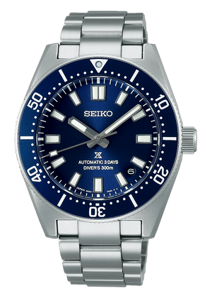 Seiko Prospex 1965 Heritage Diver’s Automatic Blue Dial Silver Steel Strap Watch for Men - SPB451J1