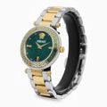 Shop Authentic Versace Reve Analog Green Dial Two Tone Steel Strap Watch for Women - VE8B00524 - Luxxuri