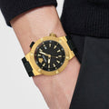  Shop Authentic Versace Greca Logo Diver Quartz Black Dial Black Rubber Strap Watch for Men - VE8G00324 - Luxxuri