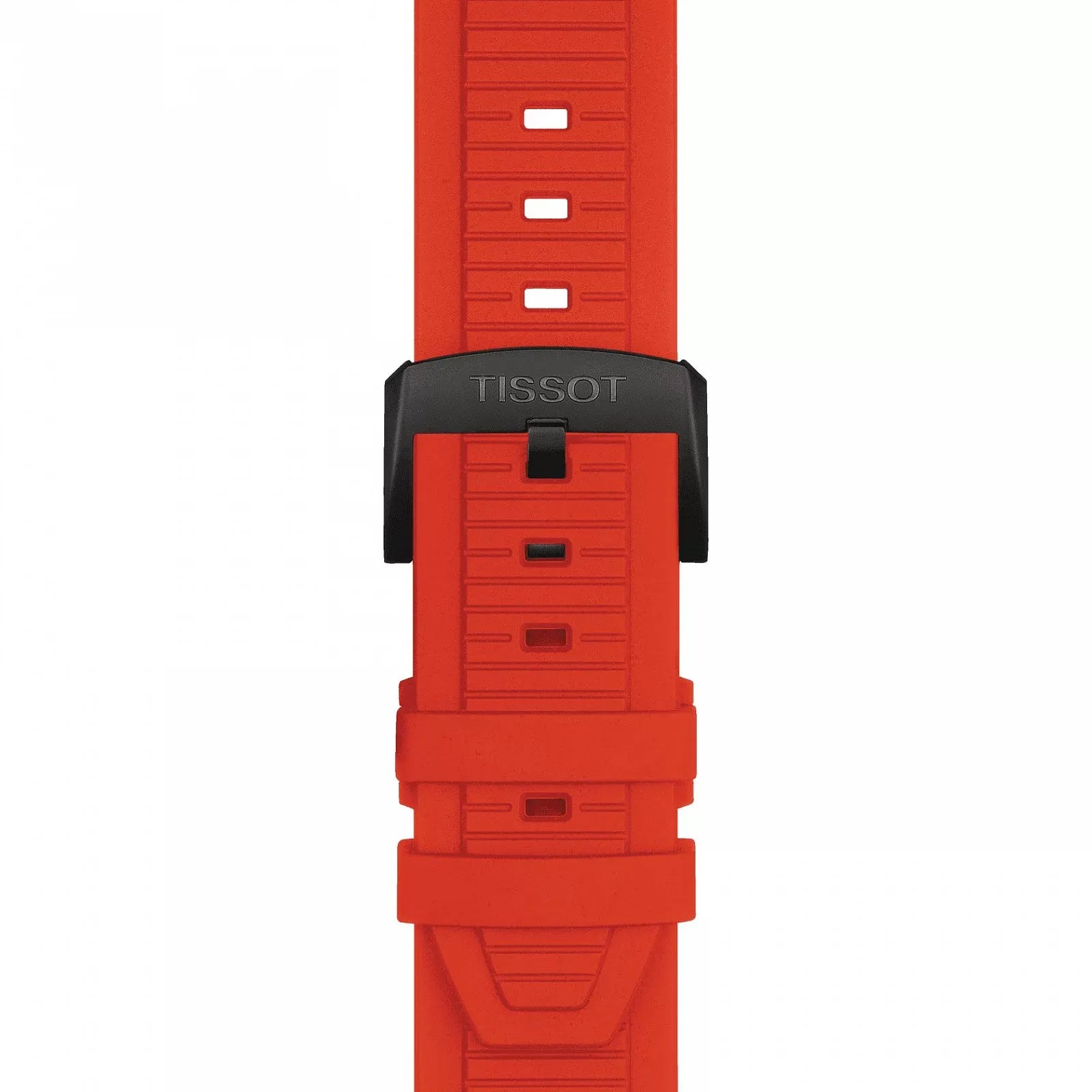 Tissot T Race Chronograph Black Dial Red Rubber Strap Watch for Men - T141.417.37.061.01