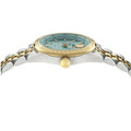  Shop Authentic Versace V-Code Analog Turquoise Dial Two Tone Steel Strap Watch for Women - VE8I00524 - Luxxuri
