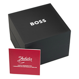  Shop Authentic Hugo Boss Avery Chronograph Black Dial Silver Steel Strap Watch for Men - 1514157 - Luxxuri