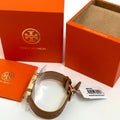 Tory Burch Robinson White Dial Brown Leather Strap Watch for Women - TBW1503