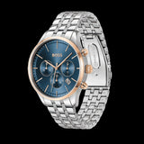  Shop Authentic Hugo Boss Avery Chronograph Blue Dial Silver Steel Strap Watch for Men - 1514158 - Luxxuri