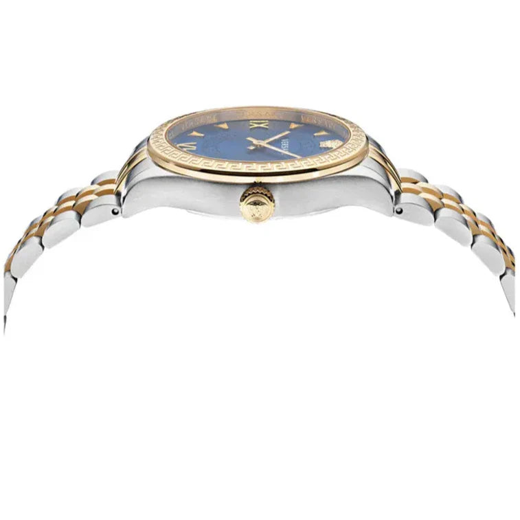  Shop Authentic Versace Hellenyium Quartz Blue Dial Two Tone Steel Strap Watch for Women - VE2S00522 - Luxxuri