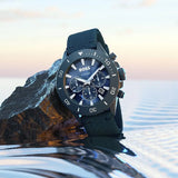  Shop Authentic Hugo Boss Admiral Chronograph Blue Dial Blue Nylon Strap Watch for Men - 1513919 - Luxxuri