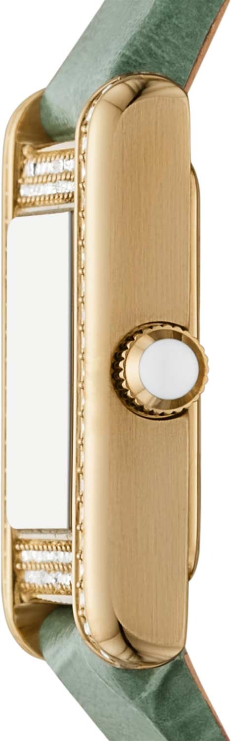  Shop Authentic Emporio Armani Classic White Dial Green Leather Strap Watch for Women - AR11661 - Luxxuri