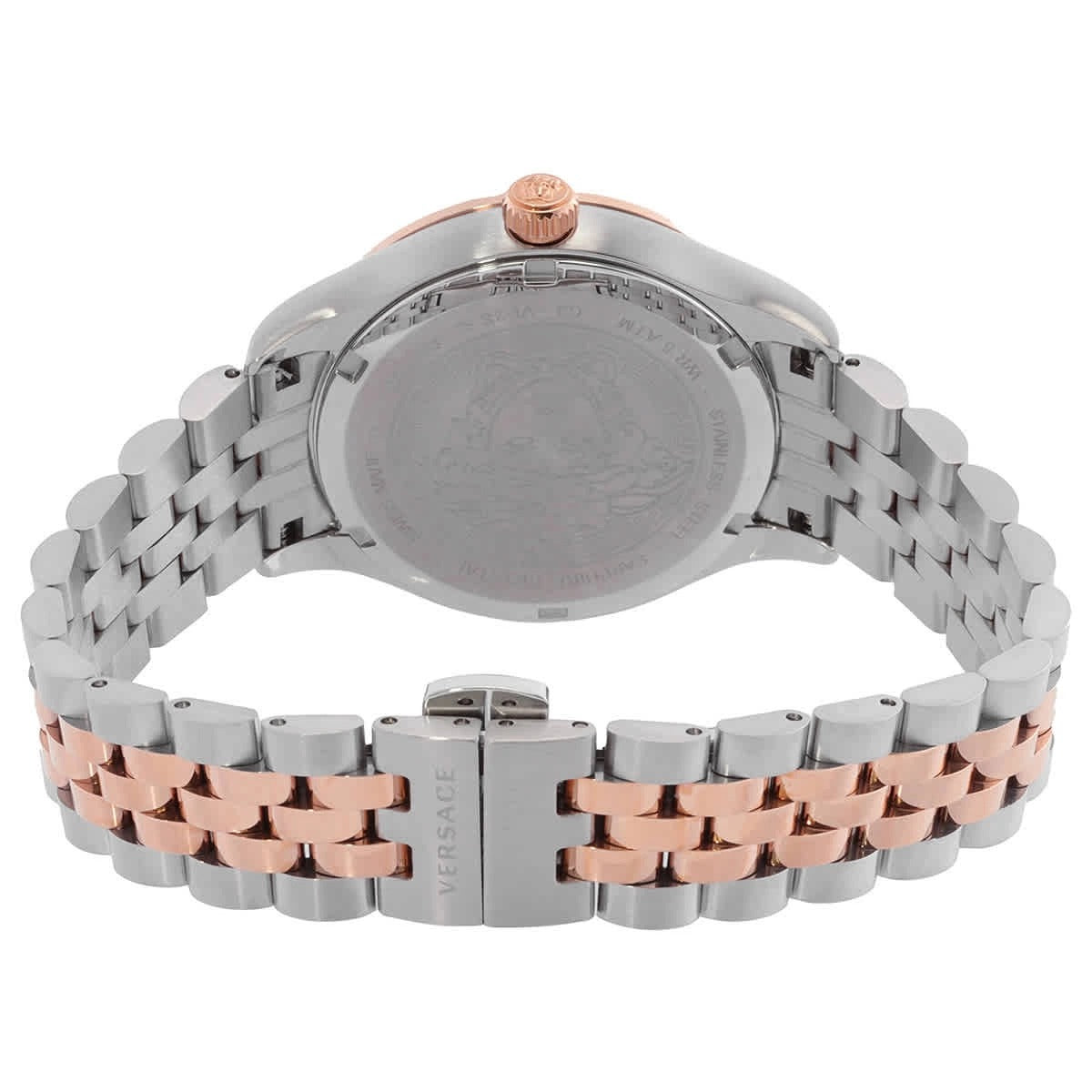  Shop Authentic Versace Hellenyium Quartz Green Dial Two Tone Steel Strap Watch for Women - VE2S00422 - Luxxuri