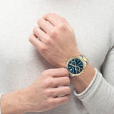  Shop Authentic Hugo Boss Allure Chronograph Blue Dial Two Tone Steel Strap Watch for Men - 1514163 - Luxxuri