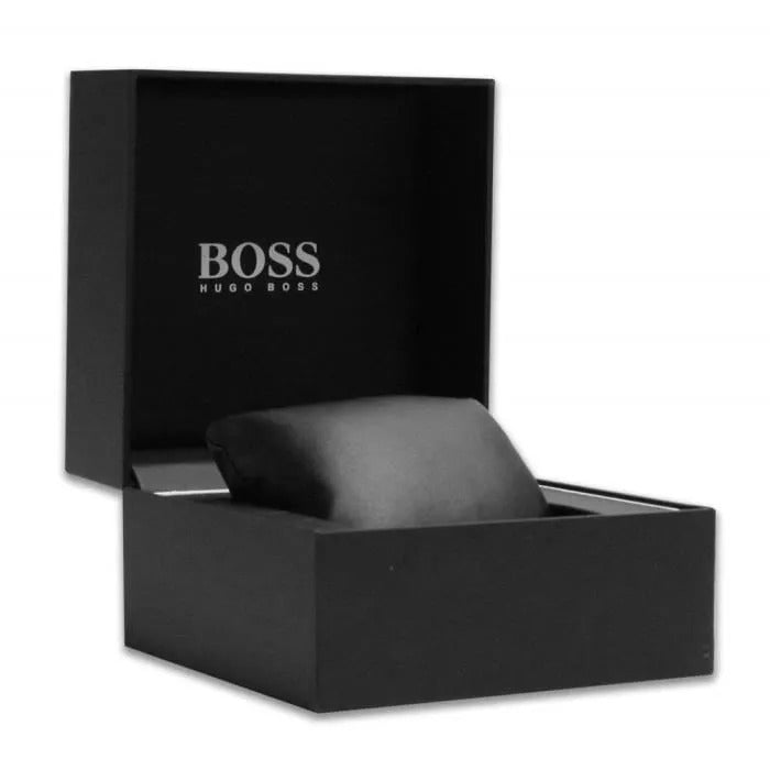  Shop Authentic Hugo Boss Integrity Chronograph Black Dial Black Leather Strap Watch for Men - 1513777 - Luxxuri