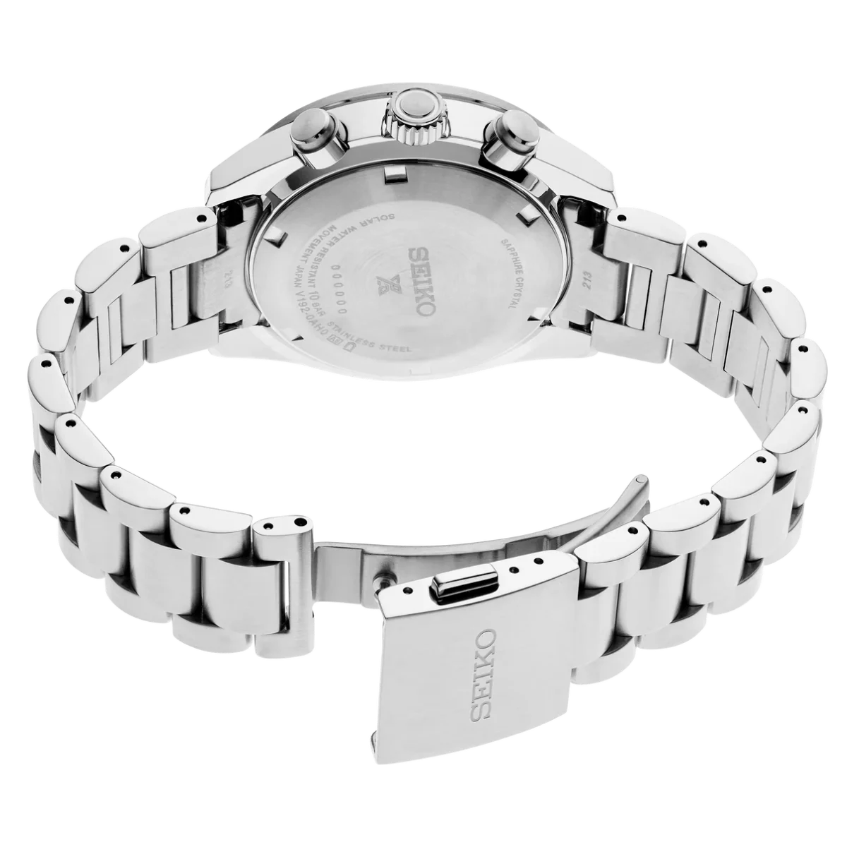 Seiko Prospex Speedtimer 41.4 Solar Chronograph Blue Dial Silver Steel Strap Watch for Men - SSC935