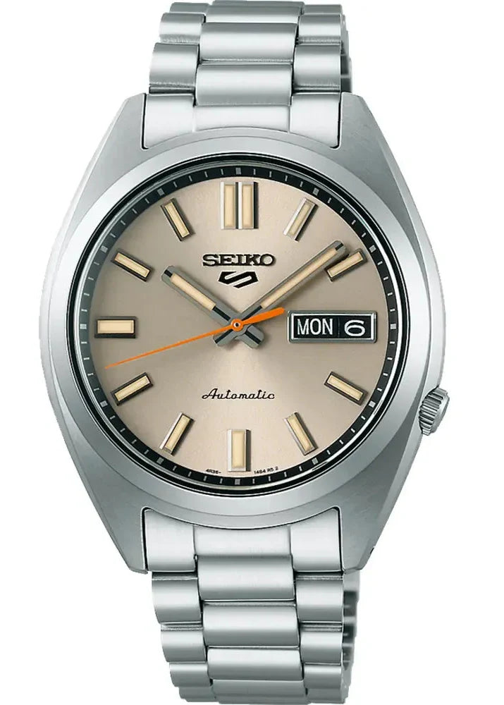  Shop Authentic Seiko 5 Sports SNXS Series Automatic Beige Dial Silver Steel Strap Watch for Men - SRPK91K1 - Luxxuri