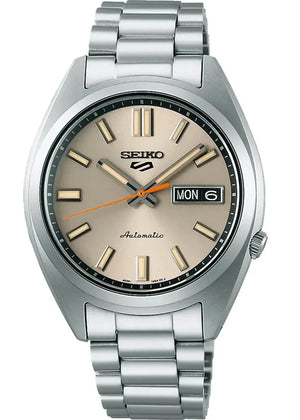  Shop Authentic Seiko 5 Sports SNXS Series Automatic Beige Dial Silver Steel Strap Watch for Men - SRPK91K1 - Luxxuri