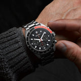  Shop Authentic Seiko Prospex Speedtimer Solar Chronograph Black Dial Silver Steel Strap Watch for Men - SSC915 - Luxxuri