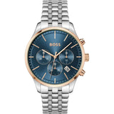 Shop Authentic Hugo Boss Avery Chronograph Blue Dial Silver Steel Strap Watch for Men - 1514158 - Luxxuri