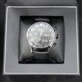  Shop Authentic Hugo Boss Aeroliner Chronograph Black Dial Black Leather Strap Watch for Men - 1512567 - Luxxuri