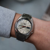  Shop Authentic Seiko 5 Sports SNXS Series Automatic Beige Dial Silver Steel Strap Watch for Men - SRPK91K1 - Luxxuri
