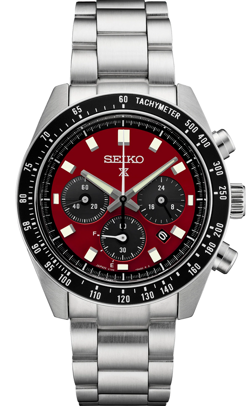  Shop Authentic Seiko Prospex US Special Edition Speedtimer Solar Chronograph Red Dial Silver Steel Strap Watch for Men - SSC927 - Luxxuri