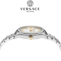  Shop Authentic Versace Hellenyium Quartz Silver Dial Silver Steel Strap Watch for Women - VE2S00322 - Luxxuri