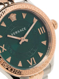 Shop Authentic Versace Hellenyium Quartz Green Dial Two Tone Steel Strap Watch for Women - VE2S00422 - Luxxuri