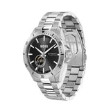  Shop Authentic Hugo Boss Troper Chronograph Automatic Black Dial Silver Steel Strap Watch for Men - 1514202 - Luxxuri