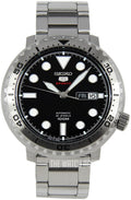  Shop Authentic Seiko 5 Sports Automatic Black Dial Silver Steel Strap Watch for Men - SRPC61J1 - Luxxuri