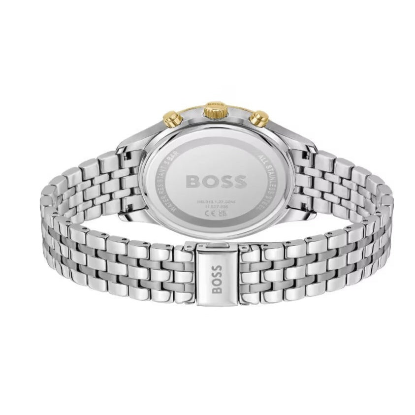  Shop Authentic Hugo Boss Avery Chronograph Green Dial Silver Steel Strap Watch for Men - 1514159 - Luxxuri