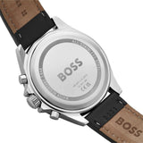  Shop Authentic Hugo Boss Troper Chronograph Black Dial Black Leather Strap Watch for Men - 1514055 - Luxxuri