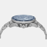  Shop Authentic Emporio Armani World Explorer Chronograph Blue Dial Silver Steel Strap Watch for Men - AR11681 - Luxxuri