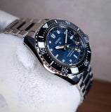  Shop Authentic Seiko Prospex Diver Scuba Automatic Blue Dial Silver Steel Strap Watch for Men - SBEJ021 - Luxxuri