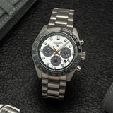  Shop Authentic Seiko Prospex Speedtimer Solar Chronograph Silver Dial Silver Steel Strap Watch for Men - SSC911 - Luxxuri
