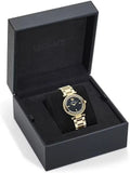  Shop Authentic Versace Reve Analog Black Dial Gold Steel Strap Watch for Women - VE8B00624 - Luxxuri