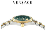  Shop Authentic Versace V-Code Analog Green Dial Two Tone Steel Strap Watch for Women - VE8I00424 - Luxxuri